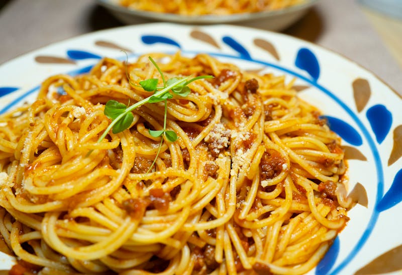 Giordanos Classic Spaghetti Bolognese with rich meat sauce