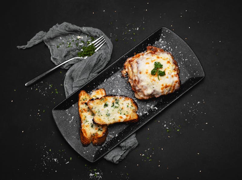 Giordanos Garlic Cheese Bread warm from the oven